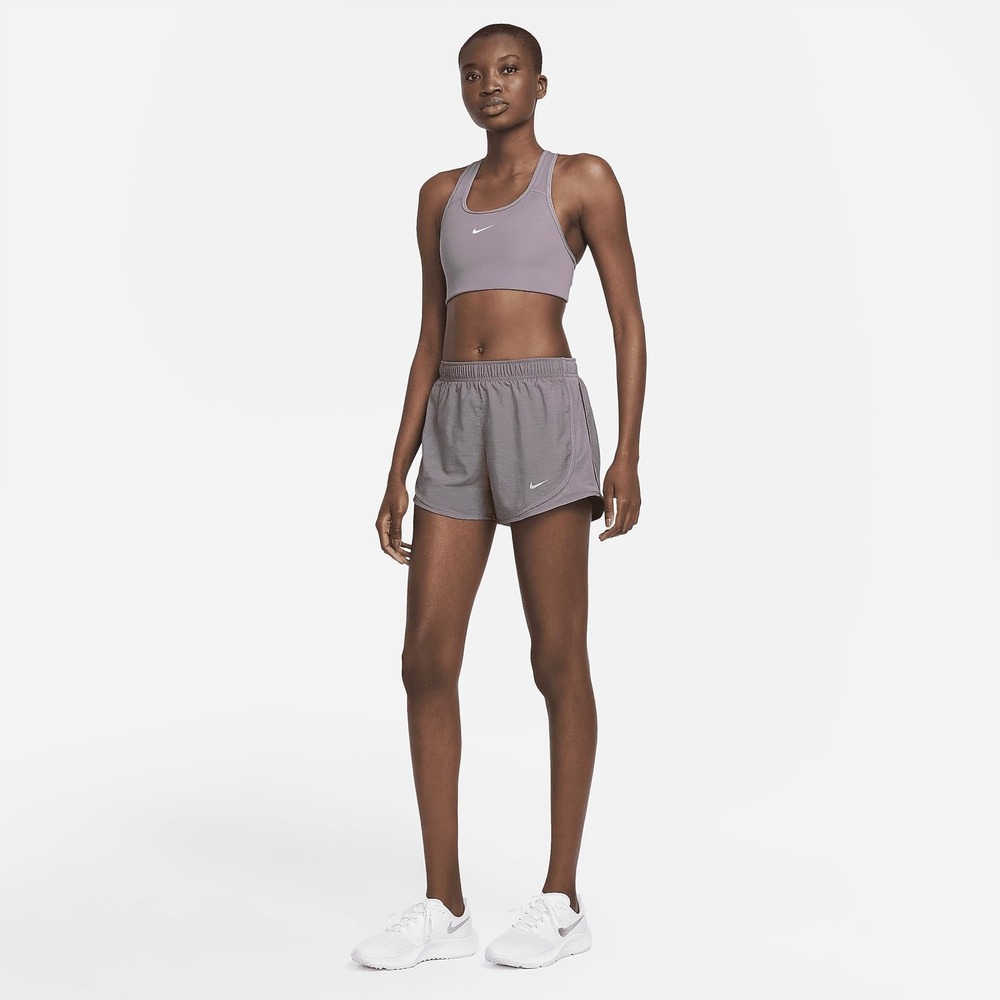 Nike Tempo Luxe Running Shorts Mesh Side Panels Heather Gray Womens S NWT - Picture 6 of 6